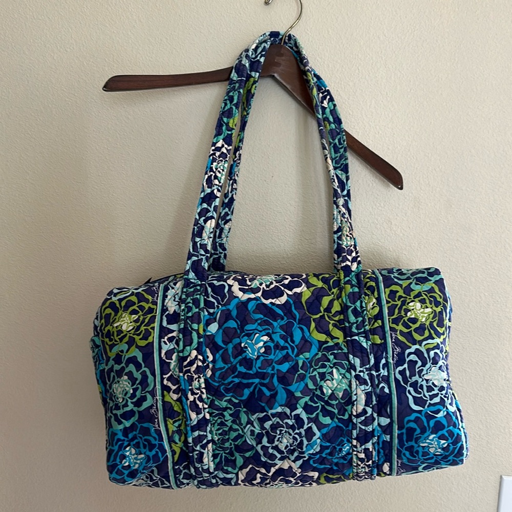 🆕VERA BRADLEY🆕 KATALINA BLUES MILLER WEEKENDER TRAVEL BAG EUC